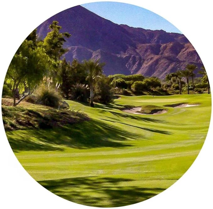 Beautiful Fairway At Indian Wells Golf Course Wall Art for Living Room Bedroom Bathroom Home Decorations Golf Course Canvas Prints Picture Poster Modern Artwork Framed Ready to Hang(28''H x 44''W)