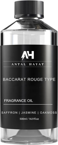 Baccarat Rouge 540 Diffuser Oil 500mL - Home Luxury Scents Refill - Antal Hayat Diffuser Oil - Luxury Hotel Inspired Aromatherapy - Baccarat Rouge Fragrance for Home - Inspired by Baccarat Perfume