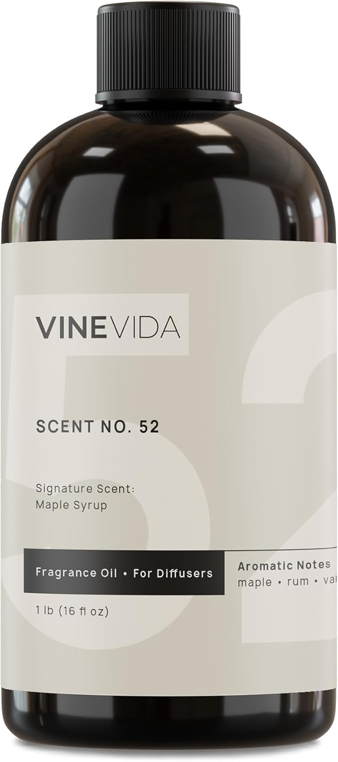 VINEVIDA [16 Fl Oz] Maple Syrup Fragrance Oil for Cold Air Diffusers, Essential Oils for Diffuser Oil Refill & Air Freshener Room Spray