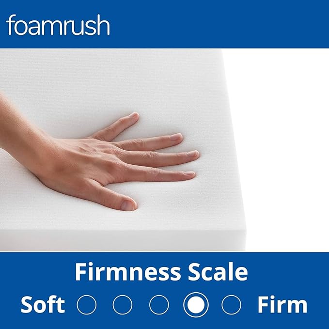 FoamRush 9" x 36" x 36" Premium Quality Upholstery Foam Cushion High Density (Chair Cushion Square Foam for Dining Chairs, Wheelchair Seat Replacement)