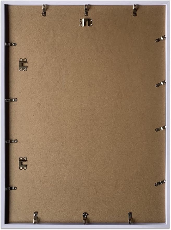 Art Emotion White 18x24 Picture Frame Display 16x20 Pictures with Mat or 18x24 without Mat, Horizontal and Vertical for Wall- 4 packs.
