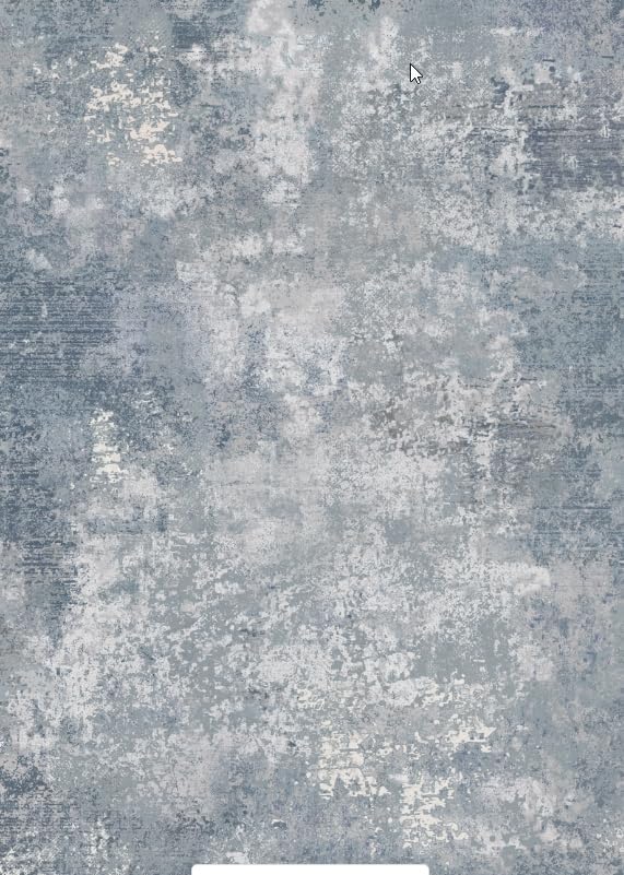 GENIMO 8x10 Washable Area Rugs for Living Room Bedroom, Modern Abstract Low Pile Soft Non Slip Rug, Contemporary Indoor Floor Carpet Cover for Dining Room Kitchen, Haze Blue