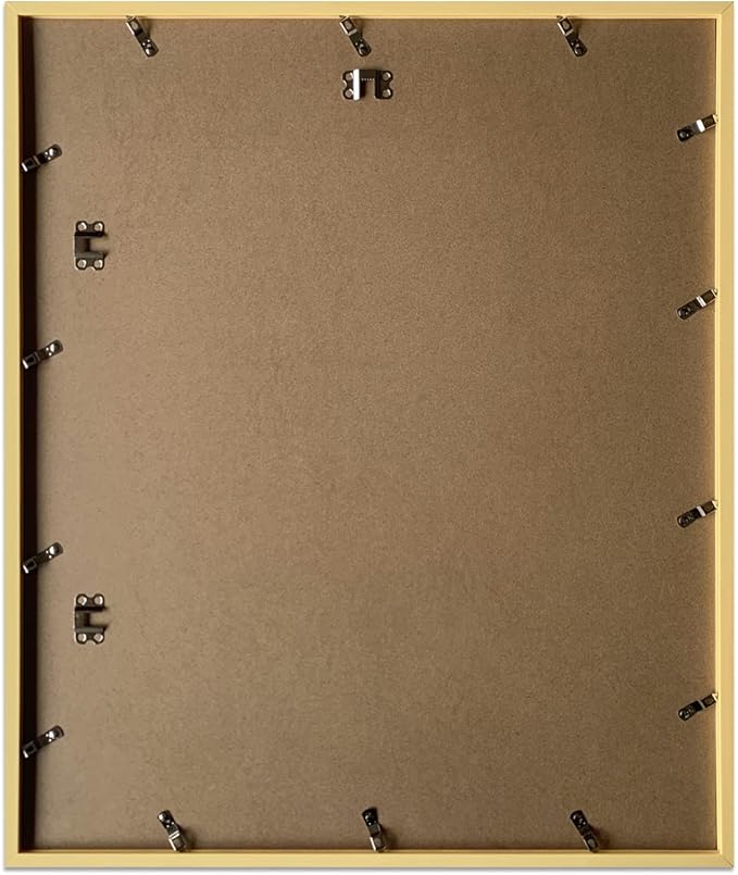 Art Emotion Gold Picture Frame Set - 20x24 Frame with Mat for 16x20 Picture or 20x24 Without Mat, Versatile Horizontal and Vertical Display for Wall - Pack of 4.