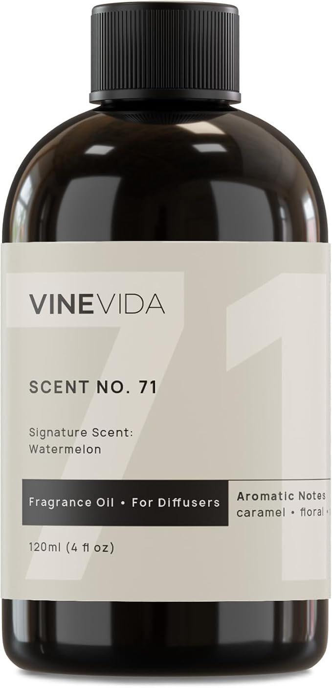 VINEVIDA [4 Fl Oz] Watermelon Fragrance Oil for Cold Air Diffusers, Essential Oils for Diffuser Oil Refill & Air Freshener Room Spray