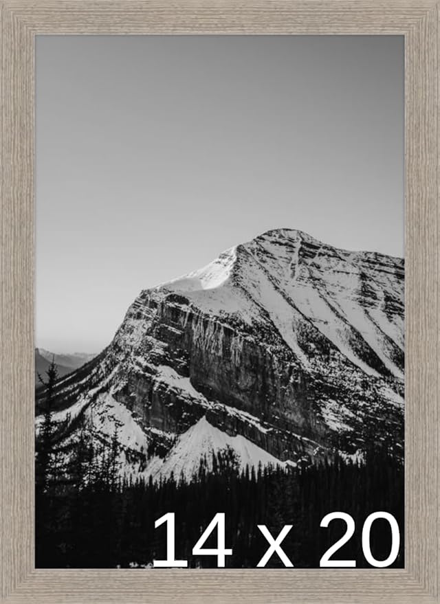 Frame It Easy 14 x 20 Rustic Gray Wood Frame (Derby)