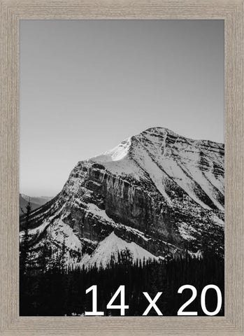 Frame It Easy 14 x 20 Rustic Gray Wood Frame (Derby)