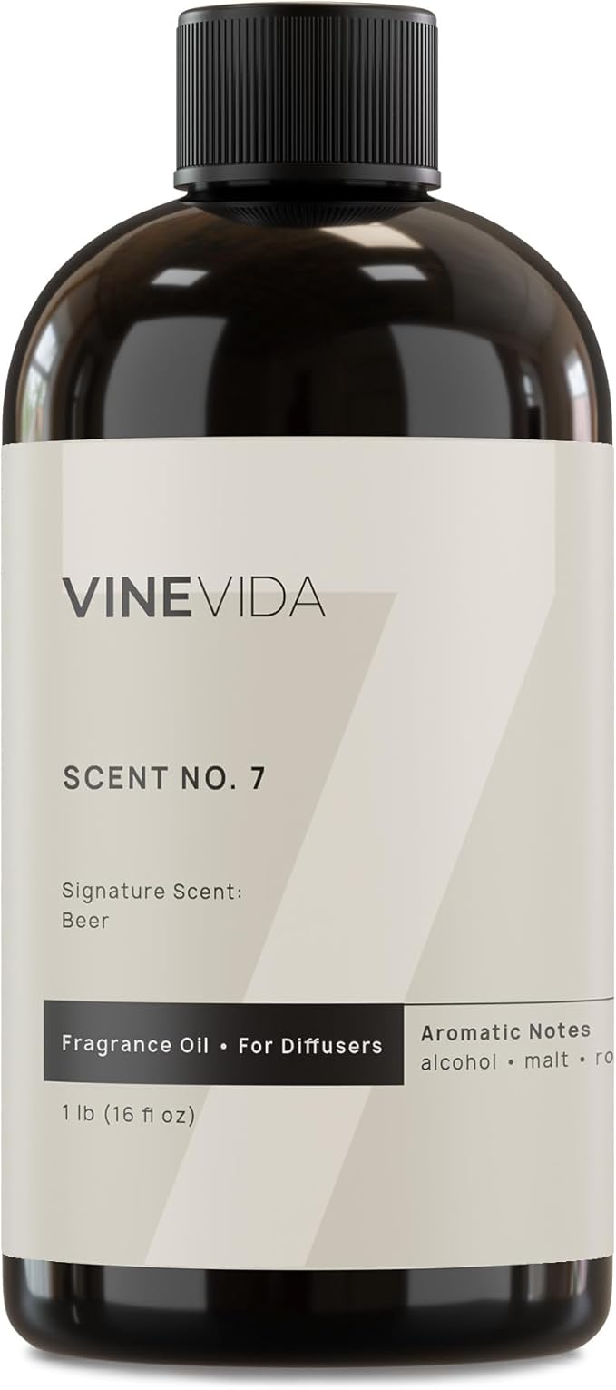 VINEVIDA [16 Fl Oz] Beer Fragrance Oil for Cold Air Diffusers, Essential Oils for Diffuser Oil Refill & Air Freshener Room Spray