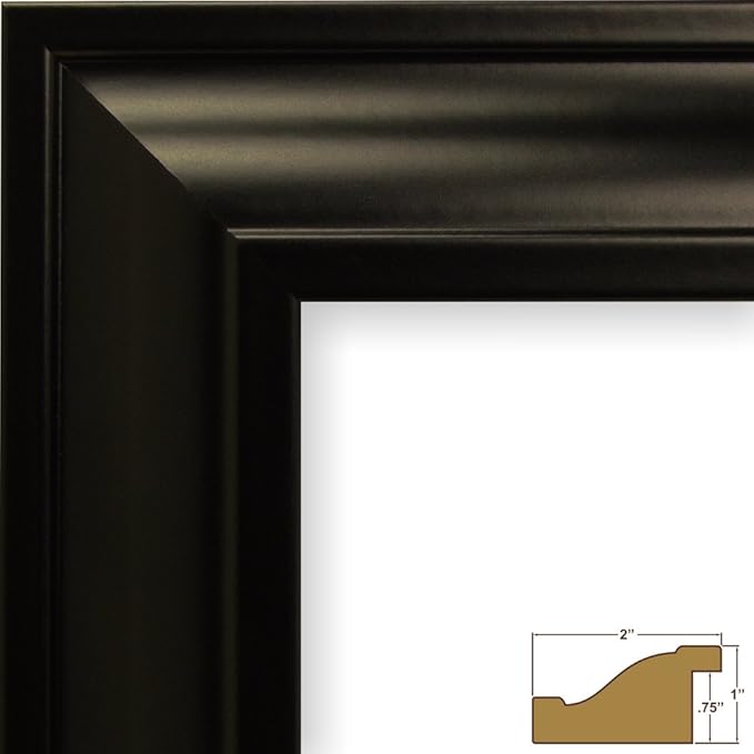 Craig Frames 21834700BK 10 x 12 Inch Picture Frame, Black, Set of 4
