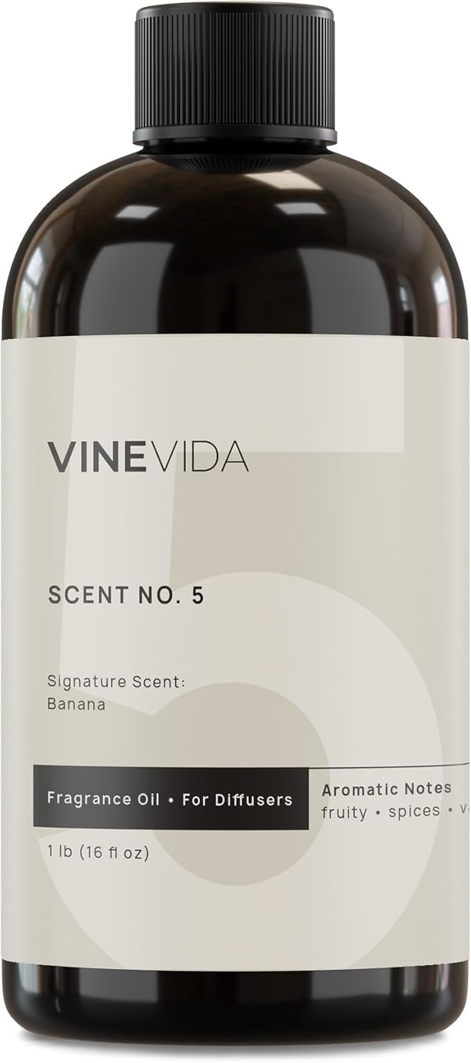 VINEVIDA [16 Fl Oz] Banana Fragrance Oil for Cold Air Diffusers, Essential Oils for Diffuser Oil Refill & Air Freshener Room Spray