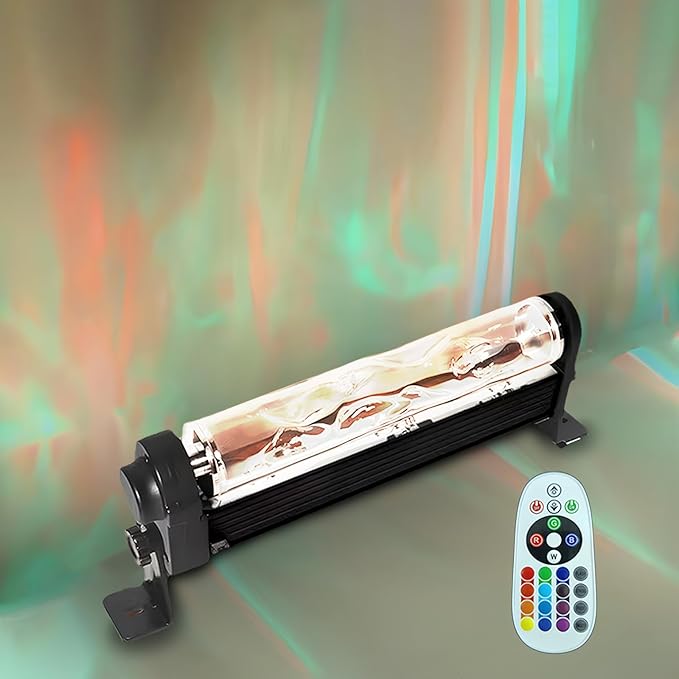 LED Water Pattern Atmosphere Light Bar with Remote - 200+ RGB Color Aurora Lighting for Bedroom, Gaming Room, Home Theater Night Ambiance, Relaxation Mood Light with Adjustable Brightness