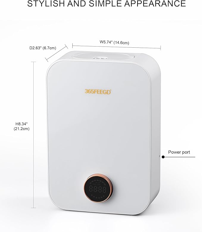 Home Diffuser|150ml Large Capacity Essential Oil Diffuser|Smart Bluetooth Controlled Pure Essential Oil Diffuser|24/7 Customizable Settings (White)