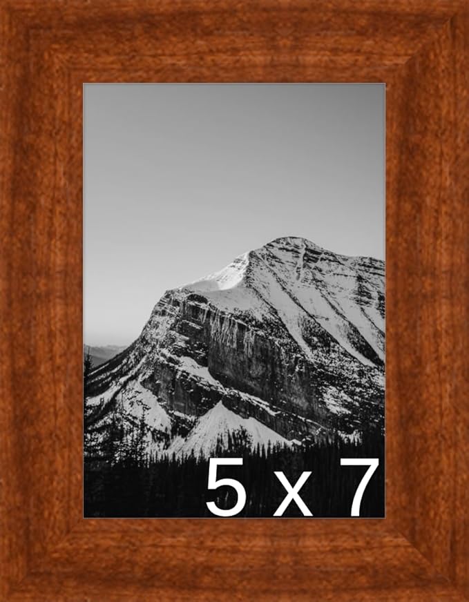 Frame It Easy 5 x 7 Russet Wood Frame (Derby)