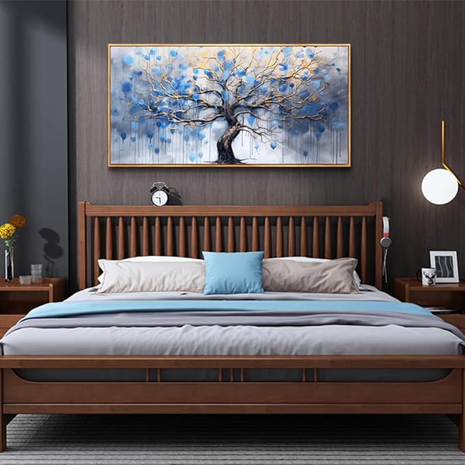 hyidecorart Wood Framed Canvas Wall Art For Living Room Large Wall Decor For Bedroom Modern Office Decor Black and White Inspiration Painting Prints Artwork Hang Abstract Pictures Home Decoration
