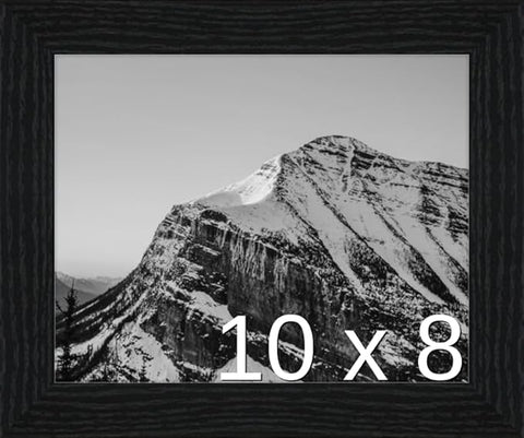 Frame It Easy 10 x 8 Black Grain Wood Frame (Derby)