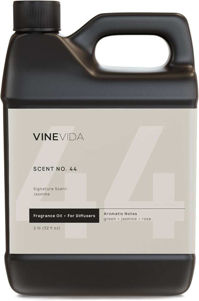 VINEVIDA [32 Fl Oz] Jasmine Fragrance Oil for Cold Air Diffusers, Essential Oils for Diffuser Oil Refill & Air Freshener Room Spray