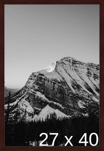 Frame It Easy 27 x 40 Merlot Wood Frame (Derby)