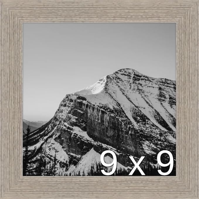 Frame It Easy 9 x 9 Rustic Gray Wood Frame (Derby)