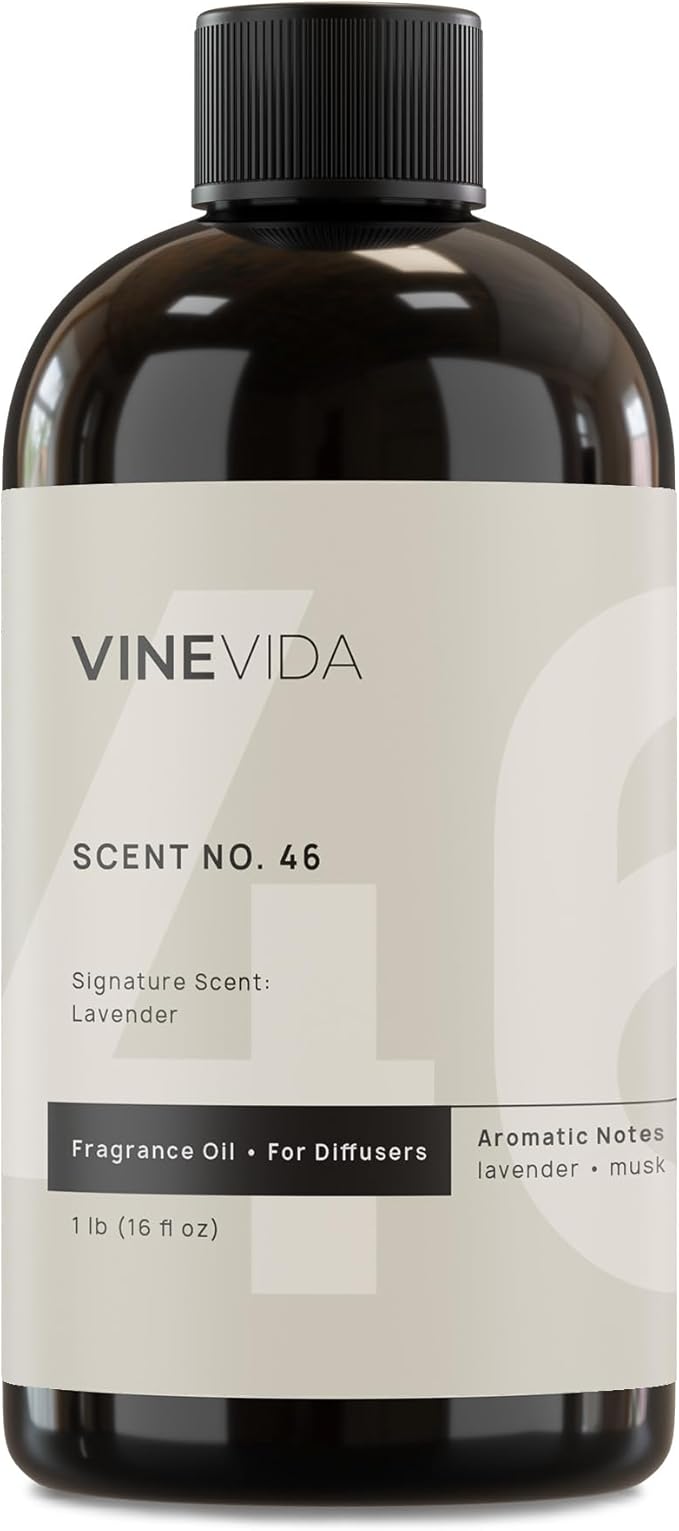 VINEVIDA [16 Fl Oz] Lavender Fragrance Oil for Cold Air Diffusers, Essential Oils for Diffuser Oil Refill & Air Freshener Room Spray
