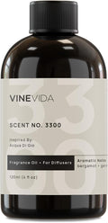 VINEVIDA [4 Fl Oz] Scent NO. 3300 Fragrance Oil for Cold Air Diffusers, Aromatic Notes of Bergamot Geranium Patchouli, Essential Oils for Diffuser Oil Refill & Air Freshener Room Spray