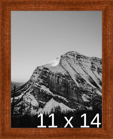 Frame It Easy 11 1/2 x 14 Russet Wood Frame (Derby)