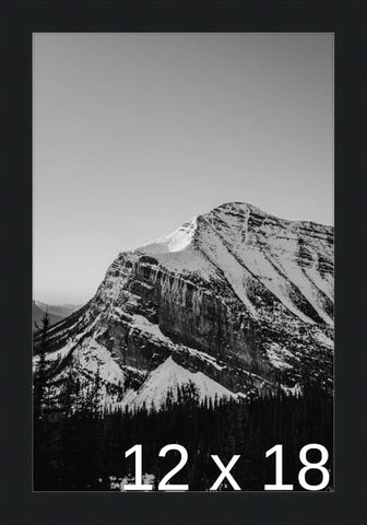 Frame It Easy 12 x 18 Black Wood Frame (Derby)