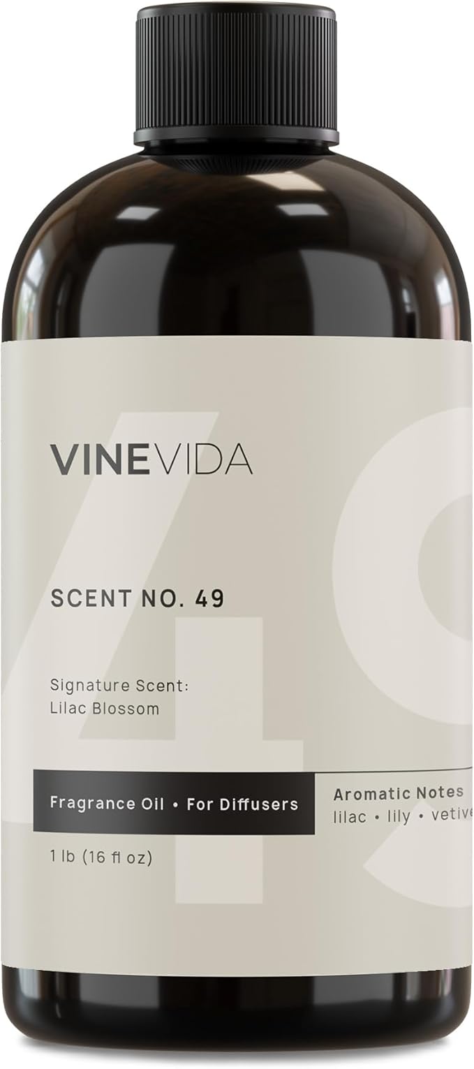 VINEVIDA [16 Fl Oz] Lilac Blossom Fragrance Oil for Cold Air Diffusers, Essential Oils for Diffuser Oil Refill & Air Freshener Room Spray