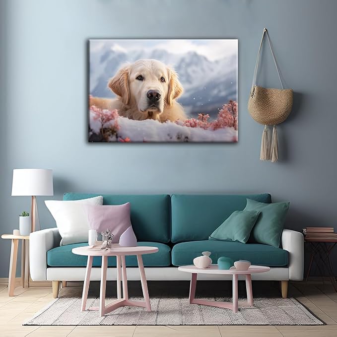 Looife Custom Canvas Prints, Custom Canvas Painting Personalized Wall Art with Your Photo on Canvas - 18"x12"