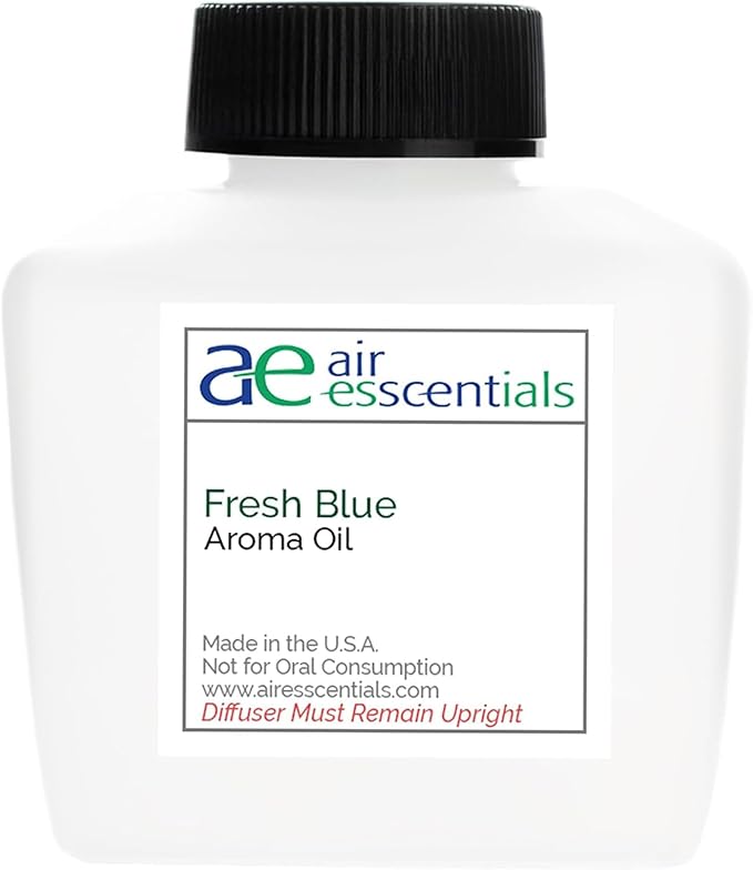 Fresh Blue Aroma Oil, Essential Oils Blend for Diffusers & Scent Machines, Mandarin, Ozone, and Cardamom Blend, Aromatherapy, Cold Air Diffuser Compatible, 300 mL