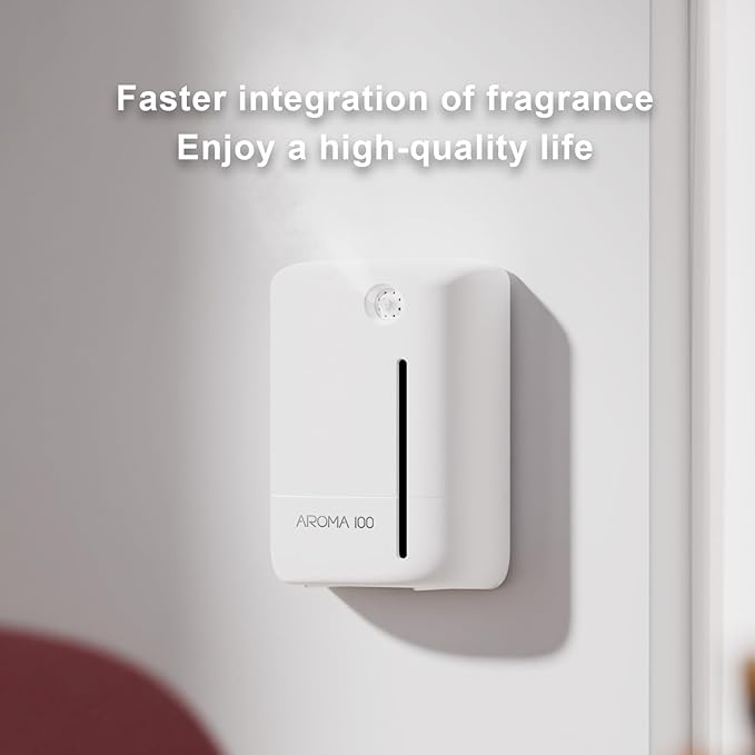 Waterless Diffuser for Essential Oil 2000sq.ft Coverage Nebulizer Nano Smart Air Freshener Diffusers Scent Aromatherapy Diffuser for Home Room Office - Without Oil