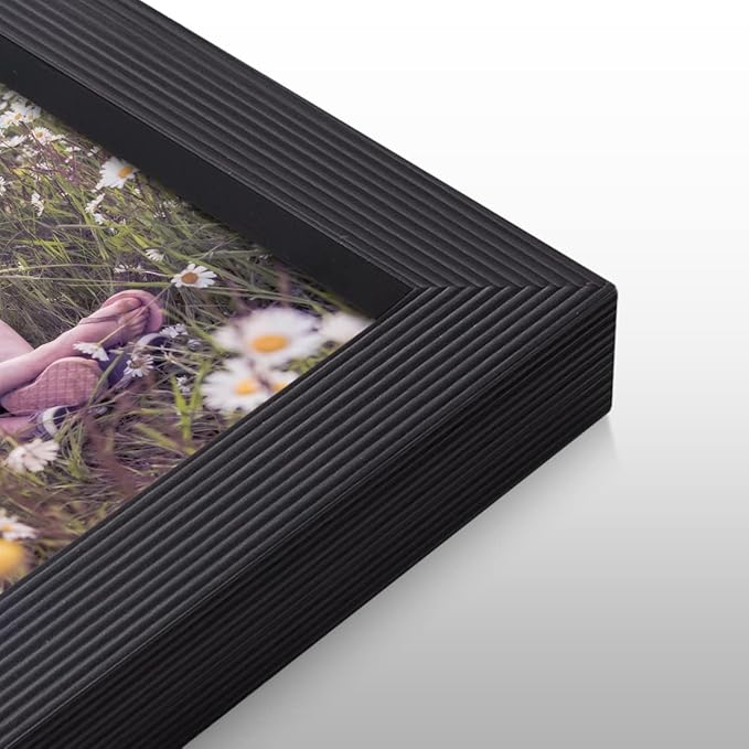 Renditions Gallery 11X14 Custom Photo Prints with Real Wood Picture Frames. Create Personalized Photos with Peel & Stick Photo Frames. Single, Black Frame