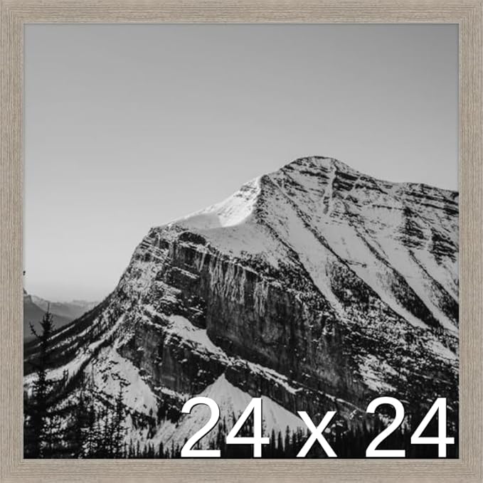 Frame It Easy 24 x 24 Rustic Gray Wood Frame (Derby)