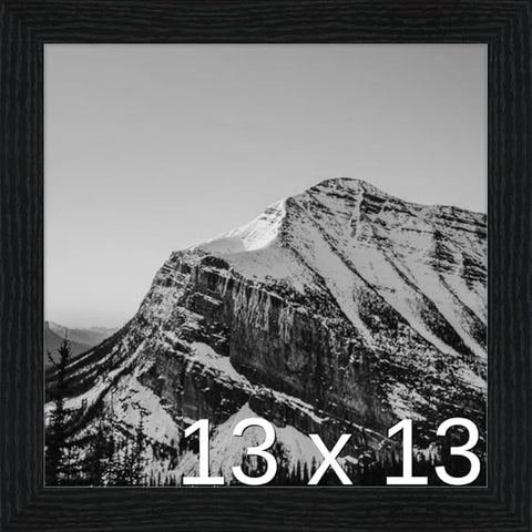 Frame It Easy 13 x 13 Black Grain Wood Frame (Derby)