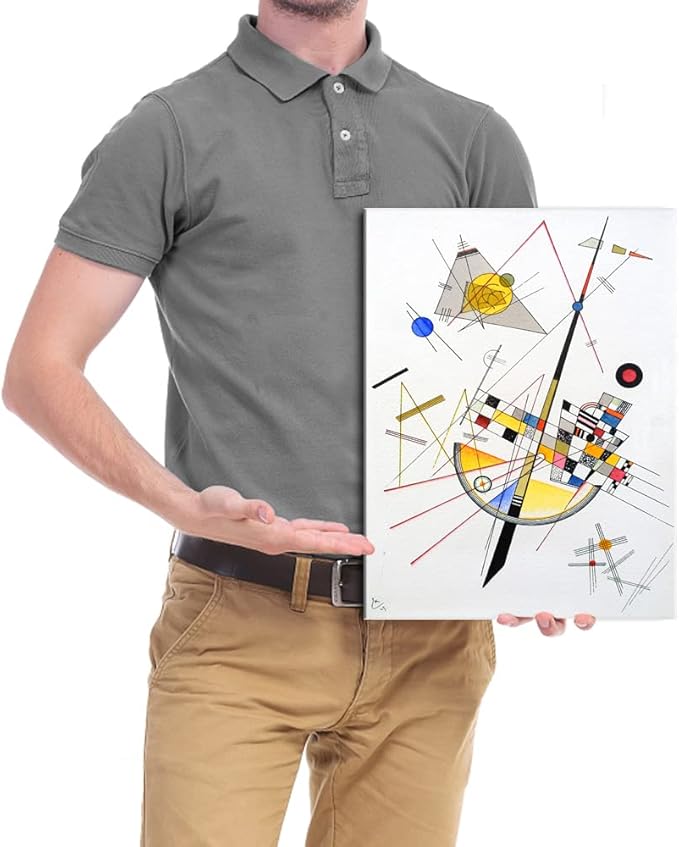 Wieco Art Canvas Prints Delicate Tension #85, 1923 by Wassily Kandinsky Classic Art Reproductions Canvas Wall Art for Home Decoration