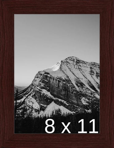 Frame It Easy 8 1/2 x 11 Merlot Wood Frame (Derby)