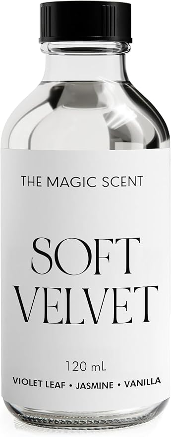 Soft Velvet Diffuser Oil - Hotel & Home Luxury Scents - Diffuser Oil Scents for Home Designed for Use in All Diffusers - 4 fl oz, 120 mL