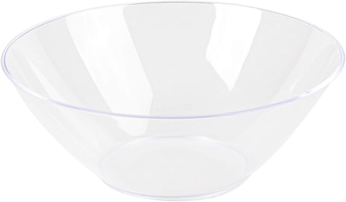 [6 OZ 200 Count] Clear Plastic Organic Party Dessert bowls Premium heavyweight Elegant Disposable Tableware Dishes