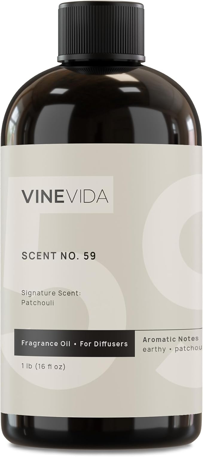 VINEVIDA [16 Fl Oz] Patchouli Fragrance Oil for Cold Air Diffusers, Essential Oils for Diffuser Oil Refill & Air Freshener Room Spray
