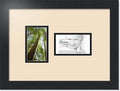 ArtToFrames Collage Photo Frame Double Mat with 2 - 3x5 Openings and Satin Black Frame