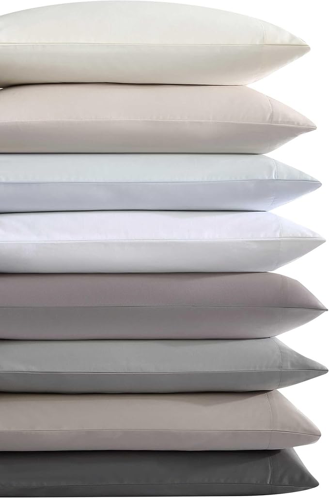 Vera Wang - Queen Sheet Set, Luxury Sateen Cotton Bedding, 800 Thread Count, Soft & Smooth Bedding Set (Plum, Queen)