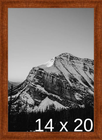 Frame It Easy 14 x 20 Russet Wood Frame (Derby)