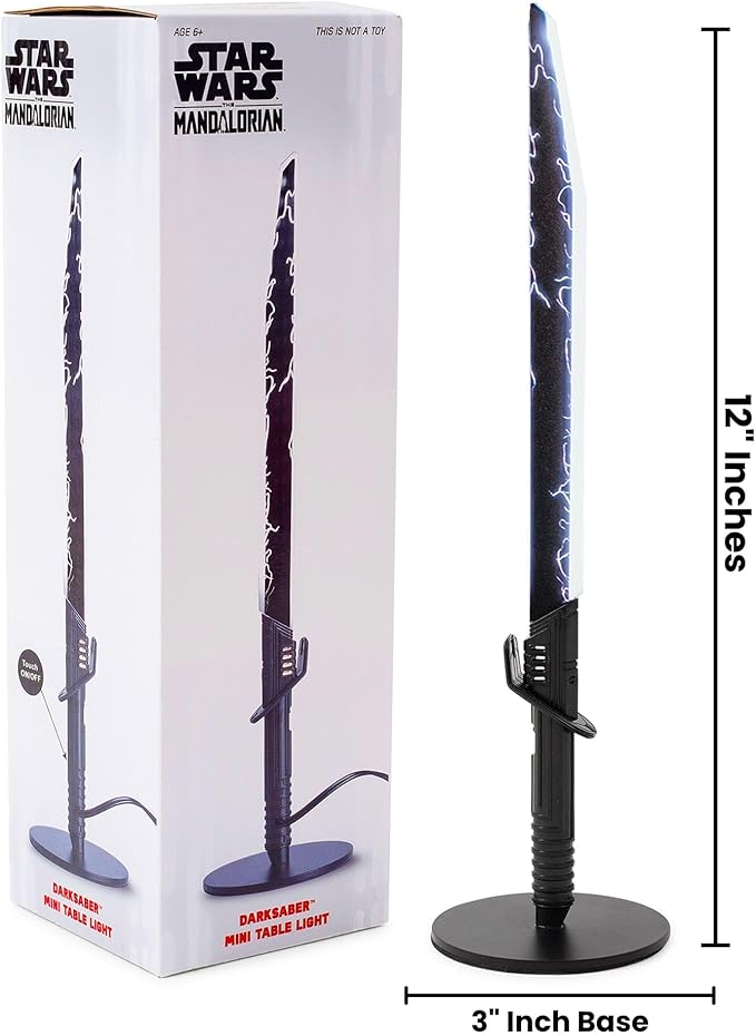 Star Wars Darksaber 12-Inch Desktop LED Mood Light For Nightstand Table