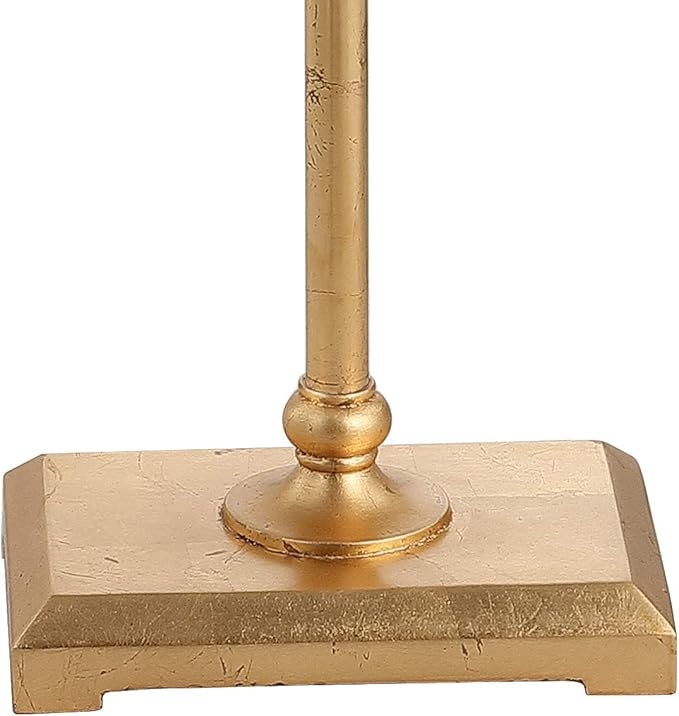 JONATHAN Y JYL3064A Juno 62.5" Metal LED Floor Lamp, Contemporary, Modern, Transitional, Office, Living Room, Family Room, Dining Room, Bedroom, Hallway, Foyer, Gold Leaf