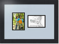 ArtToFrames Collage Photo Frame Double Mat with 2 - 3.5x5 Openings and Satin Black Frame