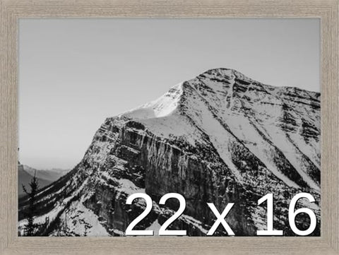 Frame It Easy 22 x 16 Rustic Gray Wood Frame (Derby)