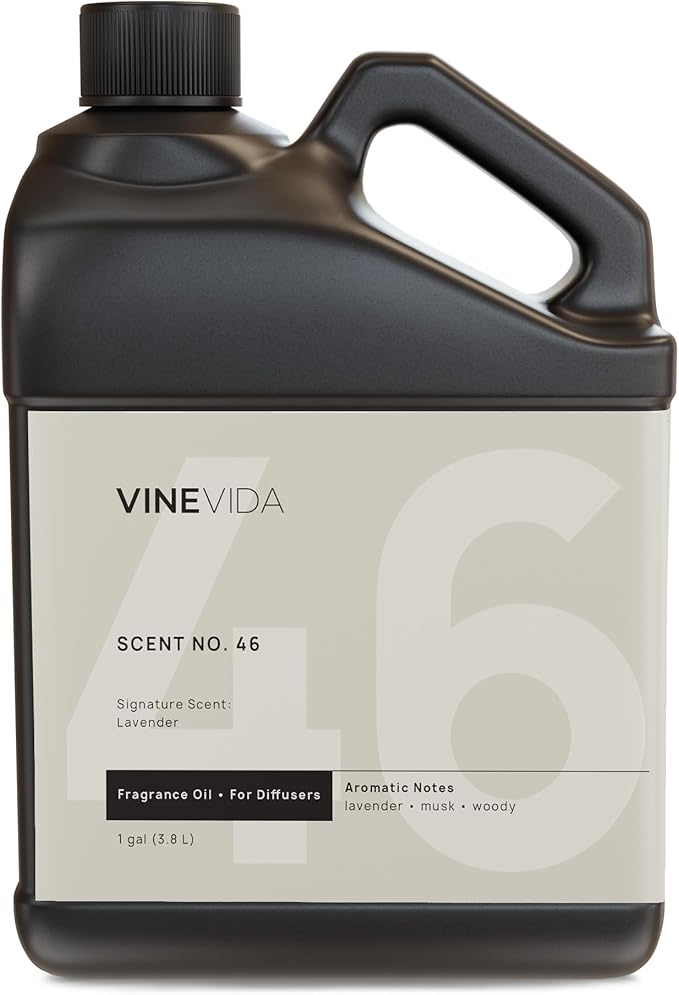 VINEVIDA [Gallon (128 Fl Oz)] Lavender Fragrance Oil for Cold Air Diffusers, Essential Oils for Diffuser Oil Refill & Air Freshener Room Spray