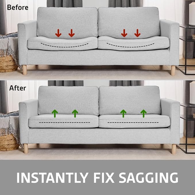 Sofa Shield Couch Support for Sagging Cushions, 20 x 54 Loveseat, Strong Board Inserts for Supporting Sofas, Foldable and Adjustable Replacement Stuffing Under Couches, Heavy Duty Seat Supporter