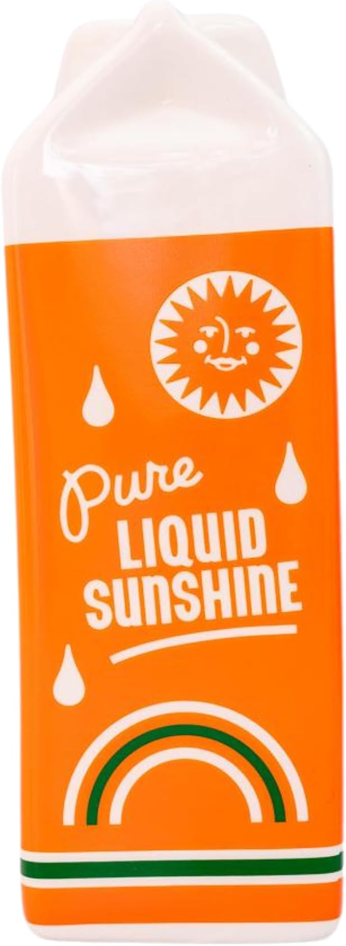 ban.do Vintage Inspired Orange Juice Vase, The Original Rise and Shine Decorative Ceramic Vase, OJ Carton, Retro/Unique/Eclectic/Novelty Accent for Home/Kitchen/Office, Orange Juice