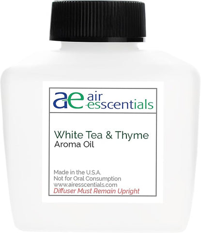 White Tea & Thyme Aroma Oil, Essential Oils Blend for Diffusers & Scent Machines, Rose Petals, Thyme & Balsam, Aromatherapy, Cold Air Diffuser Compatible, 300 mL
