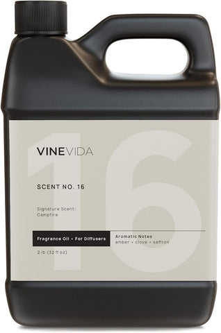VINEVIDA [32 Fl Oz] Campfire Fragrance Oil for Cold Air Diffusers, Essential Oils for Diffuser Oil Refill & Air Freshener Room Spray