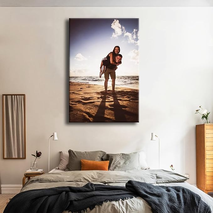 Looife Custom Canvas Prints, Personalized Wall Art with Your Photo on Canvas - 12"x18"